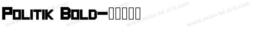 Politik Bold字体转换